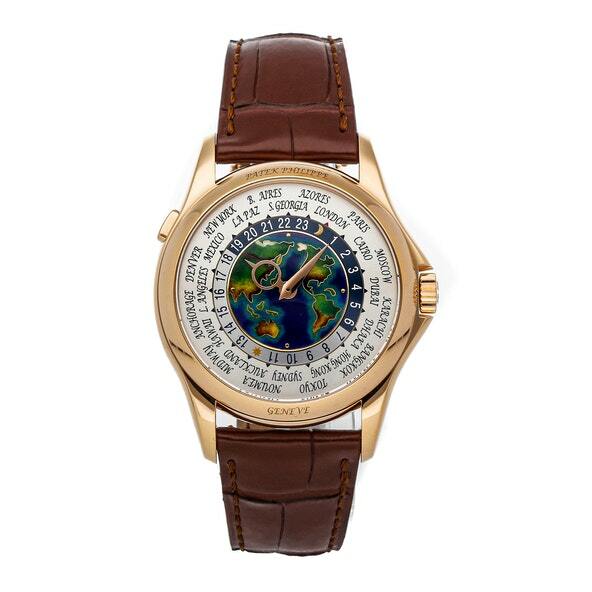 patek world time rose gold